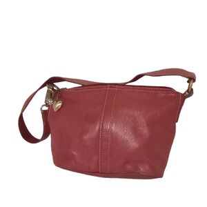 St John's Genuine Leather Brick Red Color Cross Shoulder Bag 9"x 8"